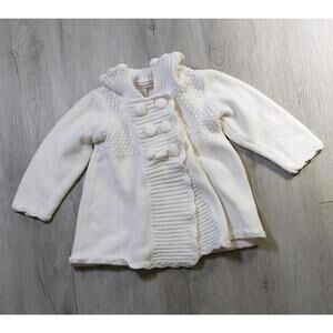 First Impressions Girls Baby Toddler Knit Pea Coat Sweater 18 Months  Double...